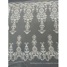 Вышивка Белый уникальные кружевные изделия ручной работы для свадебное платье 11